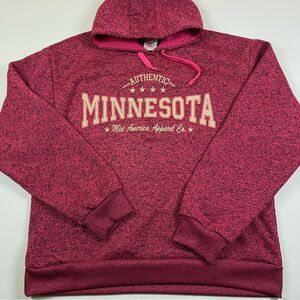 Minnesota Hoodie Women’s 2XL Melange Midwest Souvenir‎ Embroidered Barbiecore